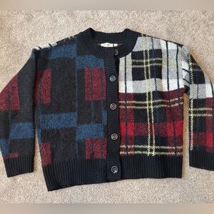 RD Style Black and Red Knit Cardigan from Anthropologie